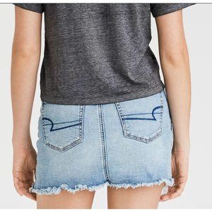 AE High-Waisted Denim Mini Skirt Size 2